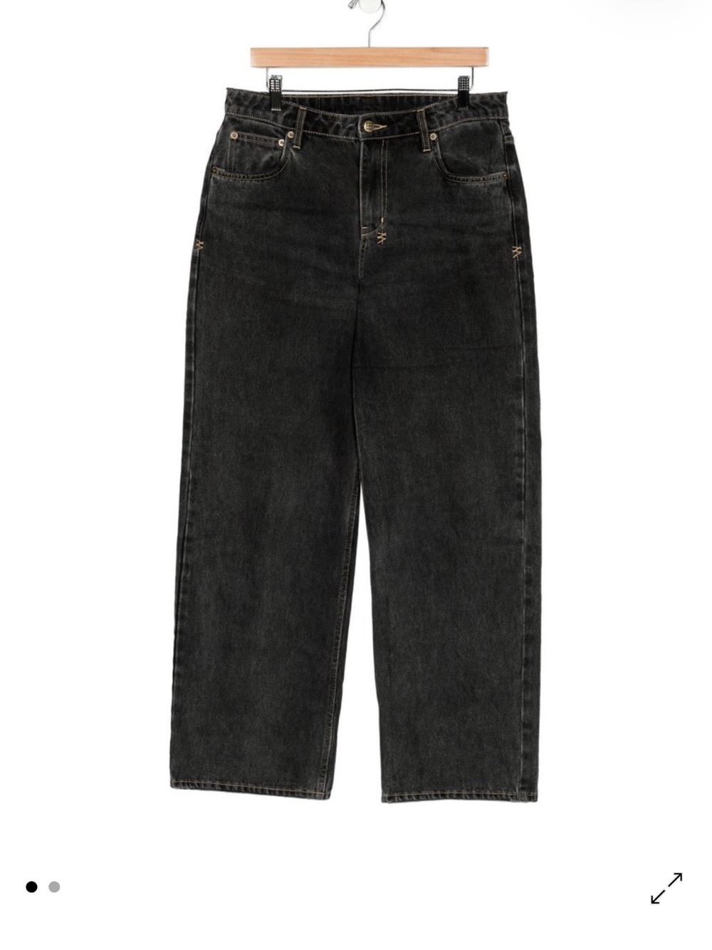 Ksubi Women's Straight-Leg Jeans in Washed Black | Empire Jean Cinder